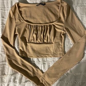 Shein long sleeve crop top